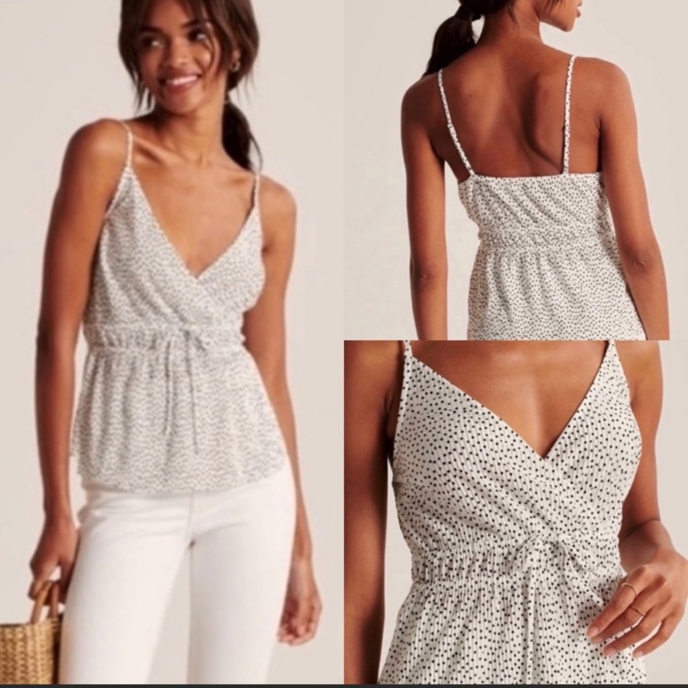 Abercrombie & Fitch Pleated Satin Cami NWT